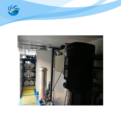 Mobile Drinking Water RO Water Treatment Plant In Container